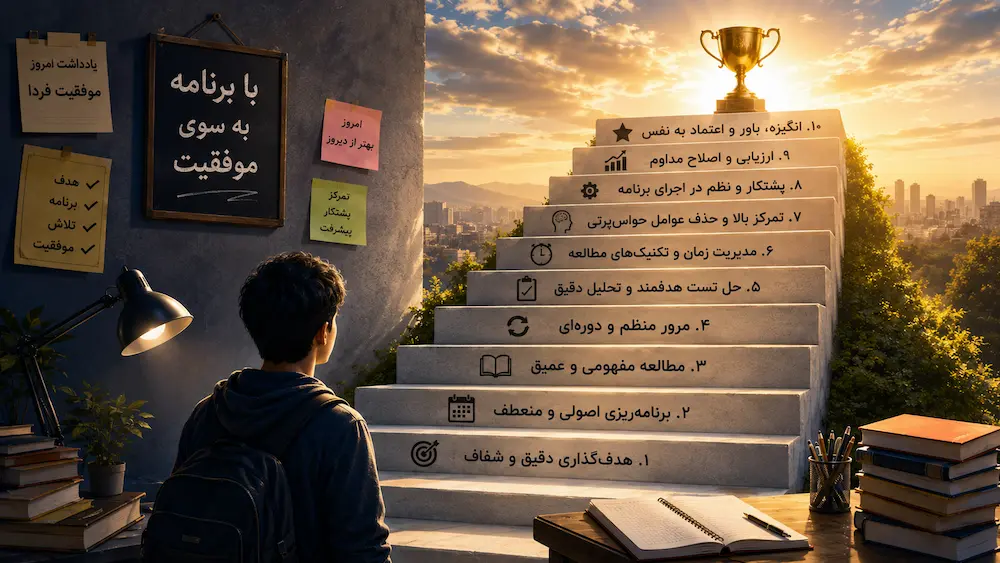 چگونه از یک دانشآموز معمولی به رتبه برتر تبدیل شویم؟