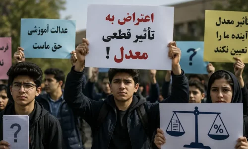 اعتراض دانش‌آموزان به تأثیر قطعی معدل